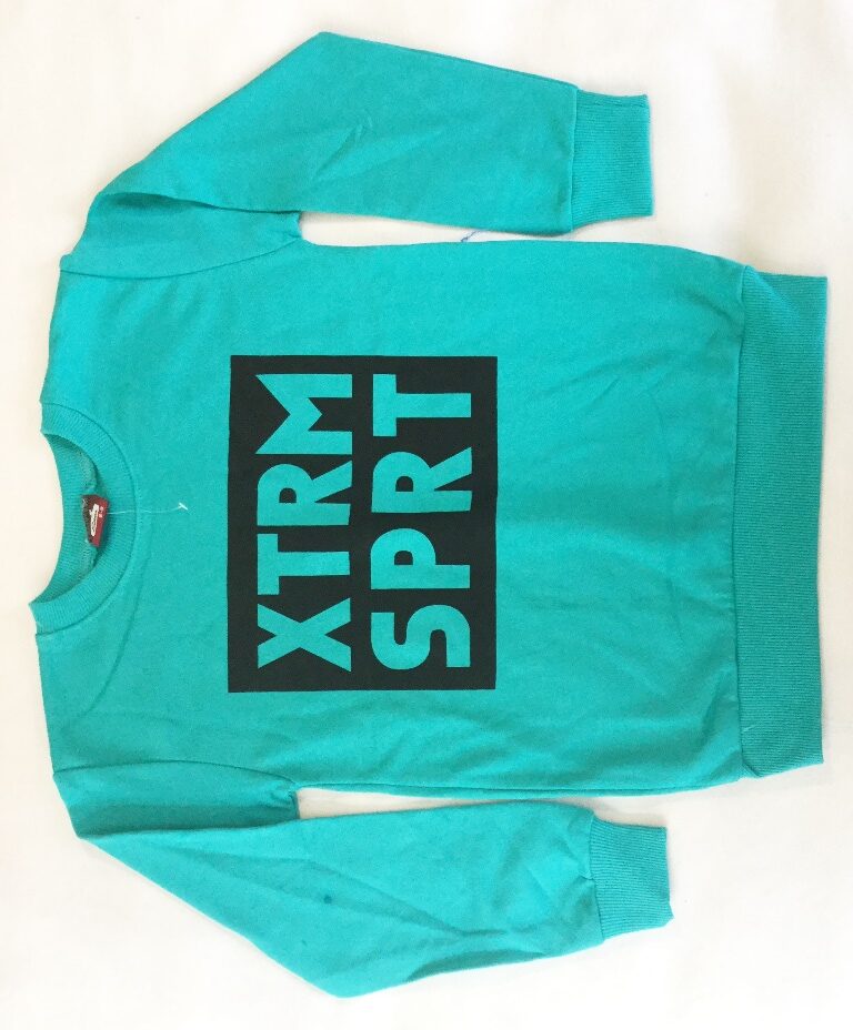 свитшот для мальчика бирюзовый