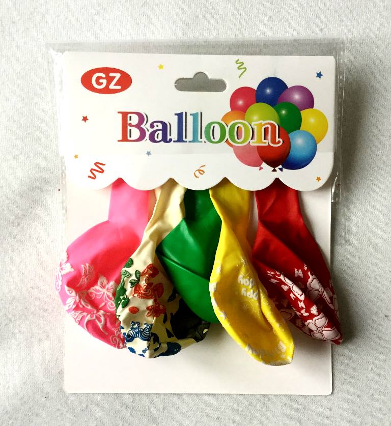 воздушные шары с рисунком набор из 5 штукна