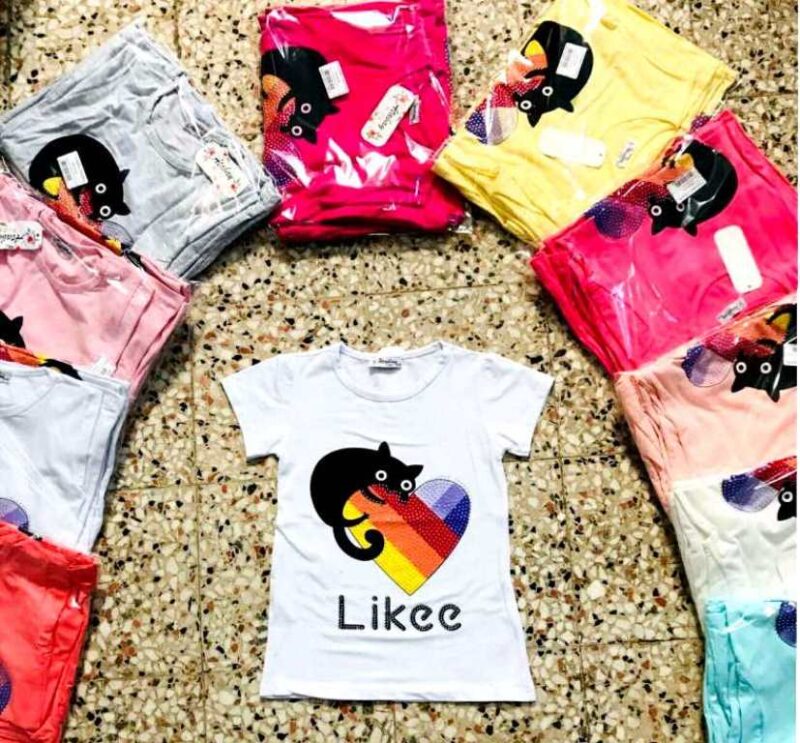 Футболка для девочек 8-12 лет Likee кошечка